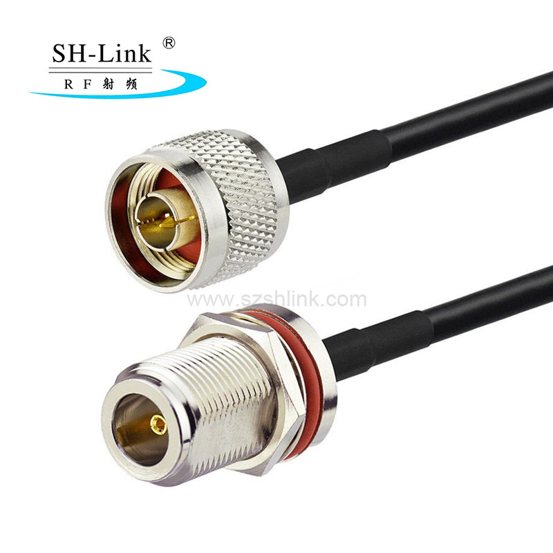 N type waterproof female connector to N type male with RG174 cable